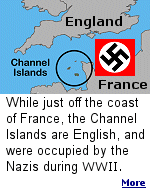 The Channel Islands of Guernsey (Guernsey, Herm, Sark, Alderney and Lihou) were under German occupation during World War II from 1940 to liberation in 1945. Known as 'Hitler's Island Madness' the Channel Islands became the most fortified place in the world.